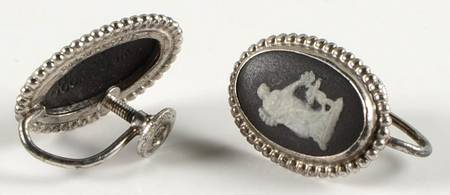 Jasperware Jewelry (Pair) Screwback Earrings