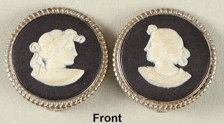 Jasperware Jewelry Earring Pair