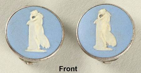 Jasperware Jewelry Earring Pair