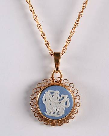 Jasperware Jewelry 14K Gold Filled/Overlay Round Necklace