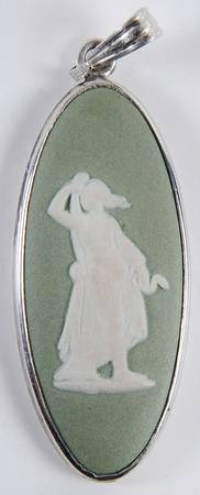 Jasperware Jewelry Sterling Pendant