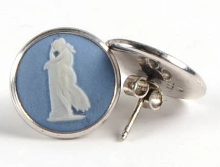 Jasperware Jewelry (Pair) Sterling Earrings