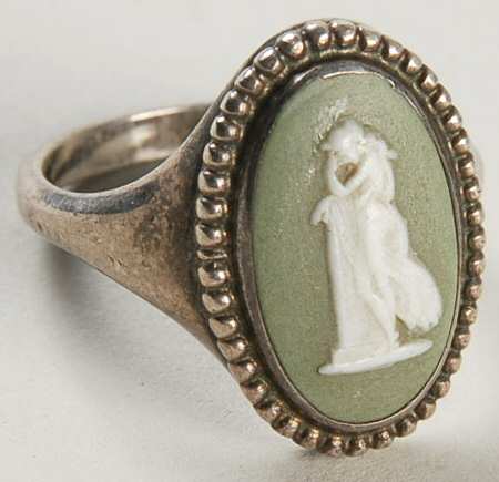 Jasperware Jewelry Sterling Ring (Size 4)