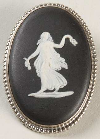 Jasperware Jewelry Sterling Brooch