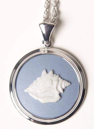 Jasperware Jewelry Rhodium Pendant