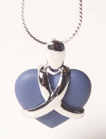 Jasperware Jewelry Rhodium Pendant