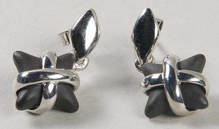 Jasperware Jewelry (Pair) Sterling Earring