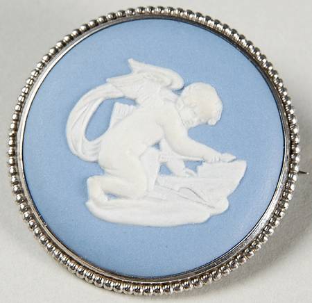 Jasperware Jewelry Sterling Brooch