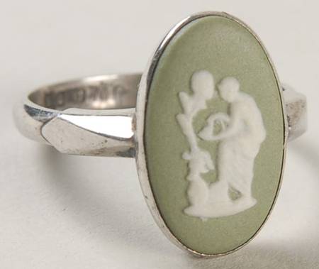 Jasperware Jewelry Sterling Ring (Size 5)