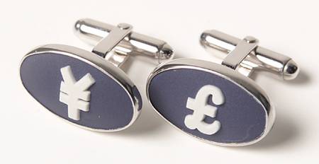 Jasperware Jewelry (Pair) Rhodium Cuff Links