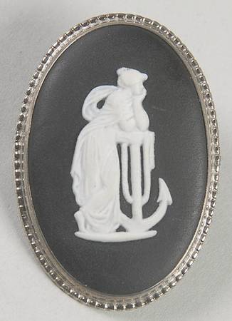 Jasperware Jewelry Brooch