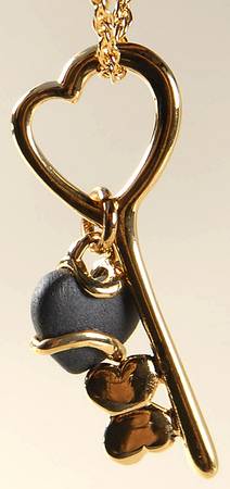 Jasperware Jewelry Goldplate Pendant & Chain