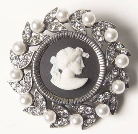 Jasperware Jewelry Sterling Brooch