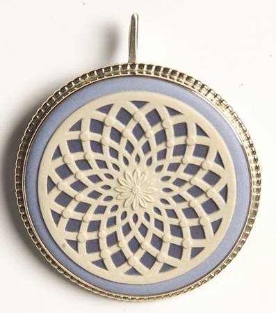 Jasperware Jewelry Goldplate Brooch