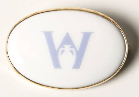 Jasperware Jewelry Goldplate Brooch