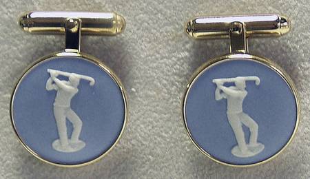 Jasperware Jewelry Golfer Cuff Link (Pair)