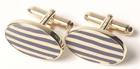 Jasperware Jewelry (Pair) Goldplate Cuff Links