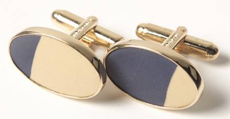Jasperware Jewelry (Pair) Goldplate Cuff Links