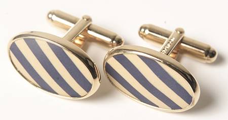 Jasperware Jewelry (Pair) Goldplate Cuff Links