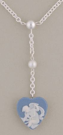 Jasperware Jewelry Muse Cupid Heart Necklace