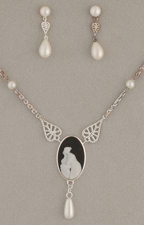 Jasperware Jewelry Necklace & Earring Set