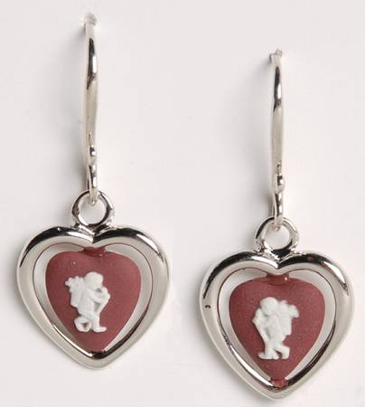 Jasperware Jewelry (Pair) Rhodium Earring