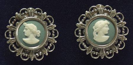 Jasperware Jewelry Earring Pair