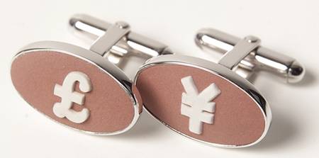 Jasperware Jewelry (Pair) Rhodium Cuff Links