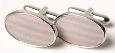 Jasperware Jewelry (Pair) Rhodium Cuff Links