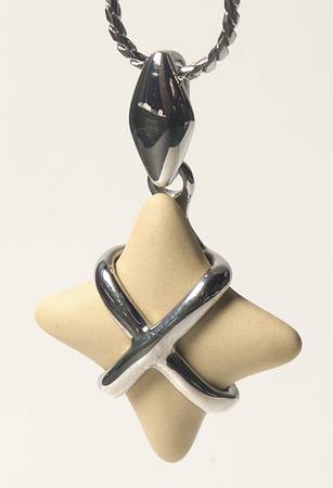 Jasperware Jewelry Rhodium Pendant
