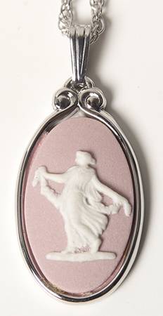 Jasperware Jewelry Rhodium Pendant