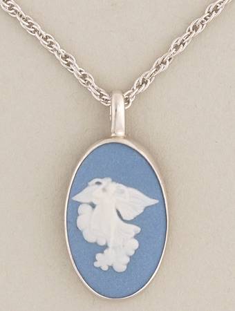 Jasperware Jewelry Rhodium Pendant