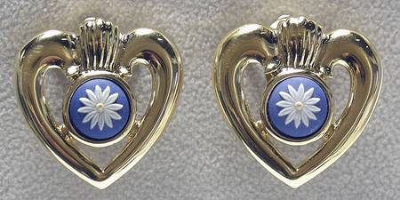 Jasperware Jewelry Earring Pair