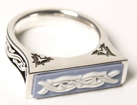Jasperware Jewelry Sterling Ring (Size 5 1/2)