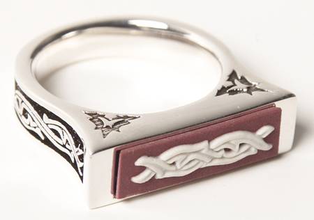 Jasperware Jewelry Sterling Ring (Size 5 1/2)