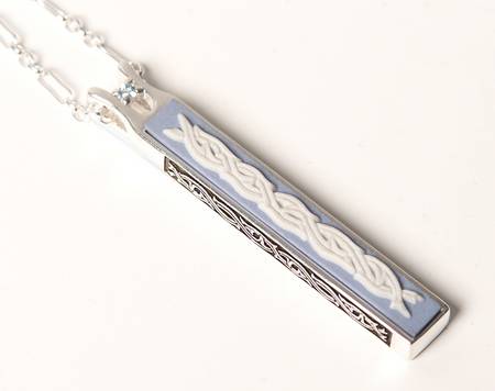 Jasperware Jewelry Sterling Pendant