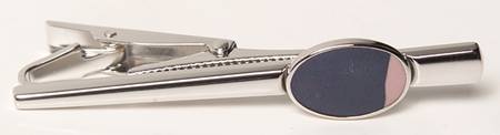 Jasperware Jewelry Rhodium Tie Bar