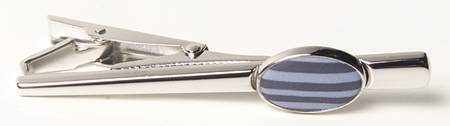 Jasperware Jewelry Rhodium Tie Bar