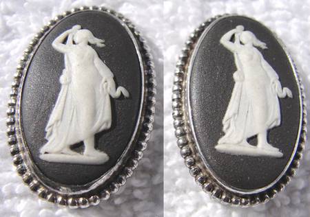 Jasperware Jewelry Earring Pair