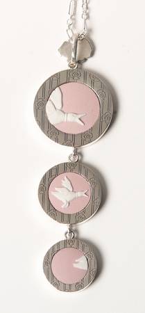 Jasperware Jewelry Sterling Pendant