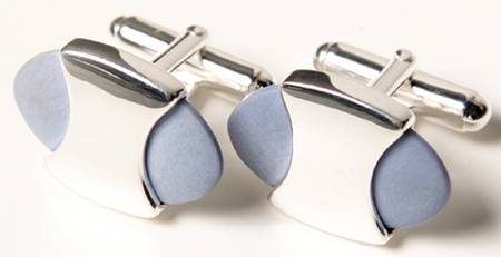 Jasperware Jewelry (Pair) Sterling Cuff Links