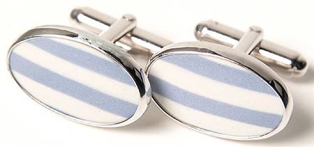 Jasperware Jewelry (Pair) Rhodium Cuff Links