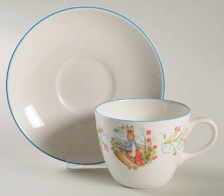 Peter Rabbit (Bone, Blue Trim) by Wedgwood