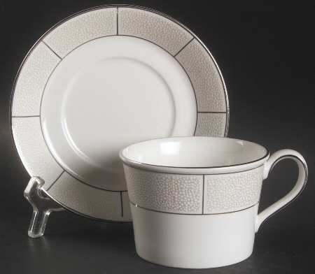 Shagreen Flat Cup & Saucer Set