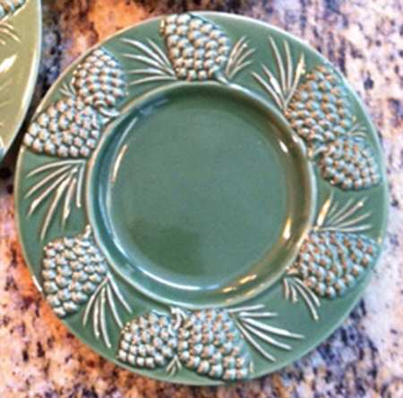 Pinecone Salad Plate