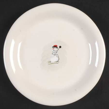 Holiday Snowman Dessert/Pie Plate