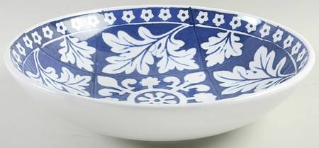Blue Tile 14" Pasta Serving Bowl