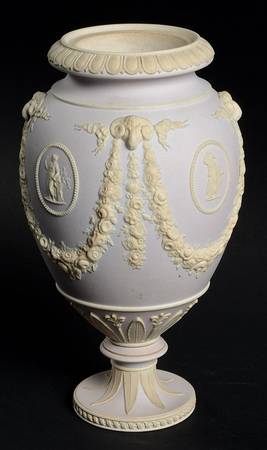 Cream Color on Light Taupe Jasperware by Wedgwood