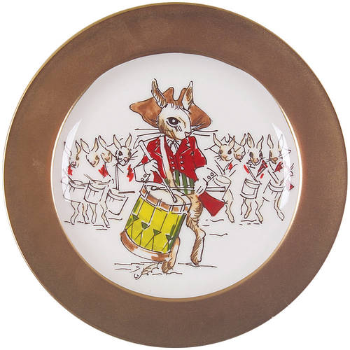 Golden Days of Christmas Salad/Dessert Plate