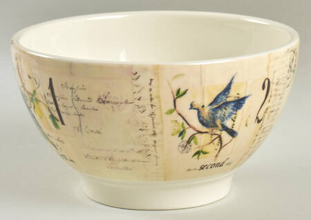 12 Days of Christmas (Black Numbers, Rim Shape) Coupe Cereal Bowl